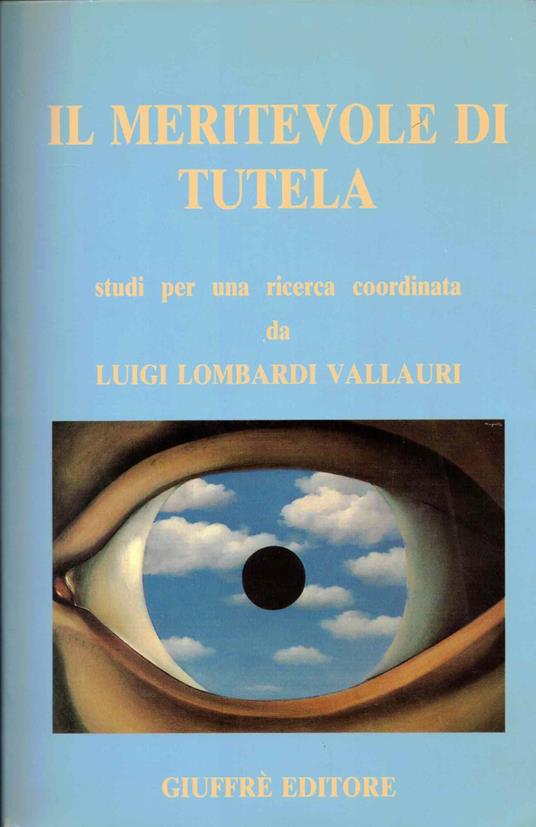 Il meritevole di tutela. Studi per una ricerca - copertina