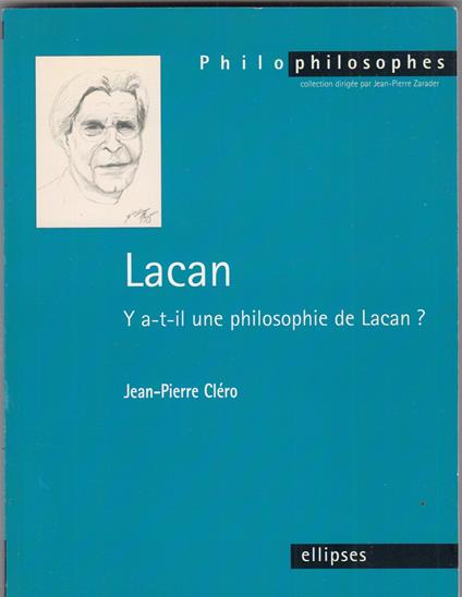 Lacan: Y a-t-il une philosophie de Lacan ? - copertina