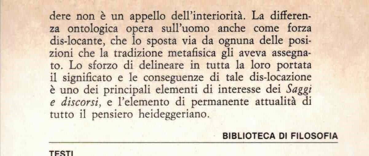 Saggi e discorsi biblioteca di filosofia