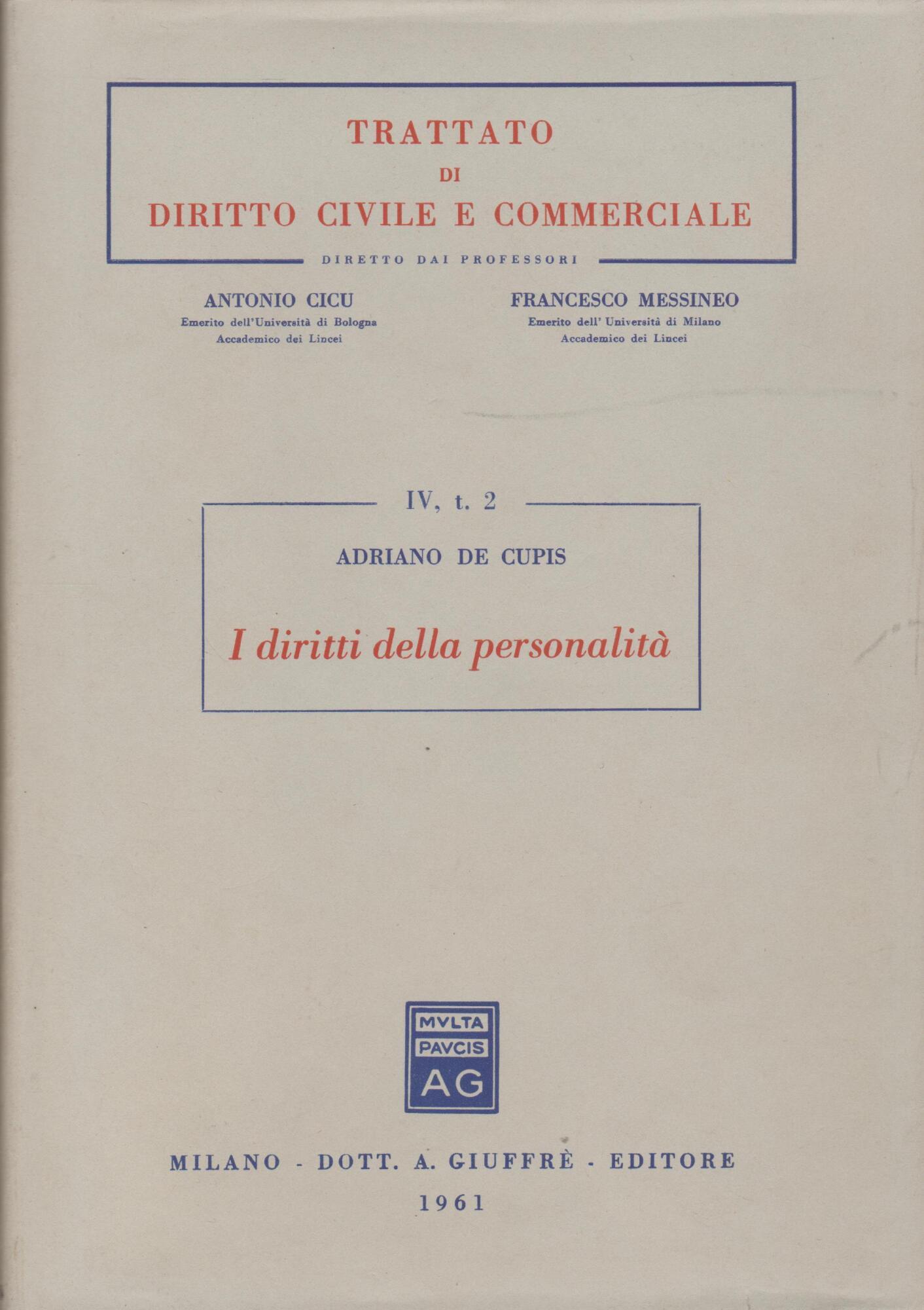 I Diritti Della Personalita'