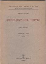 Sociologia del diritto. Parte speciale. Dispense per il corso dell'anno accademico 1970-1971
