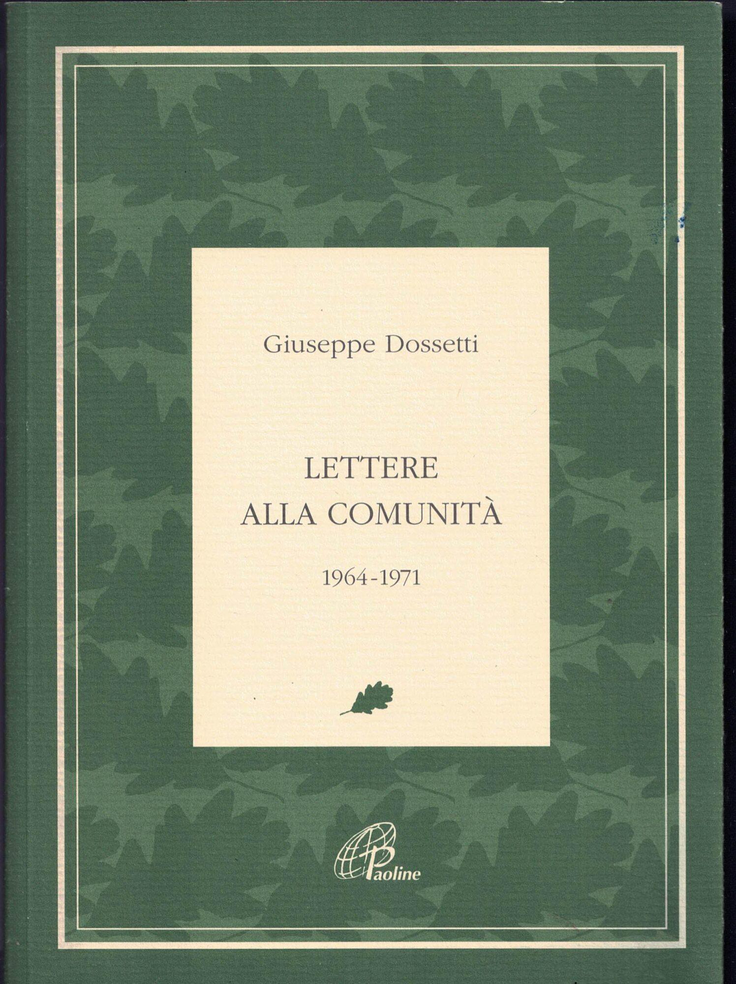 Lettere alla comunità 1964-1971