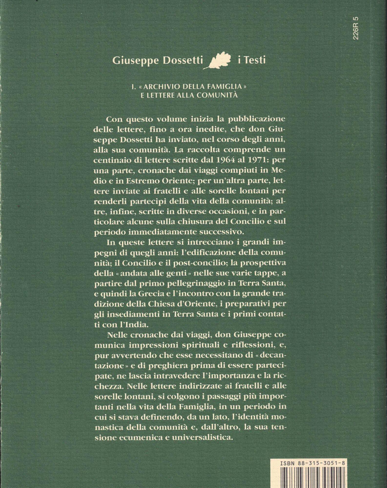 Lettere alla comunità 1964-1971
