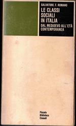 Le Classi Sociali In Italia Dal Medioevo All'Eta' Contemporanea