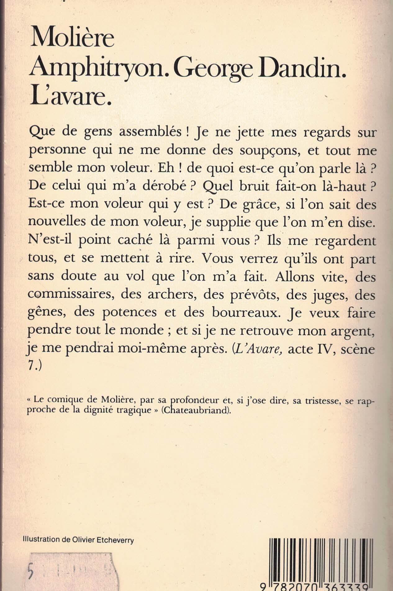 Amphitryon George Dandin L'Avare