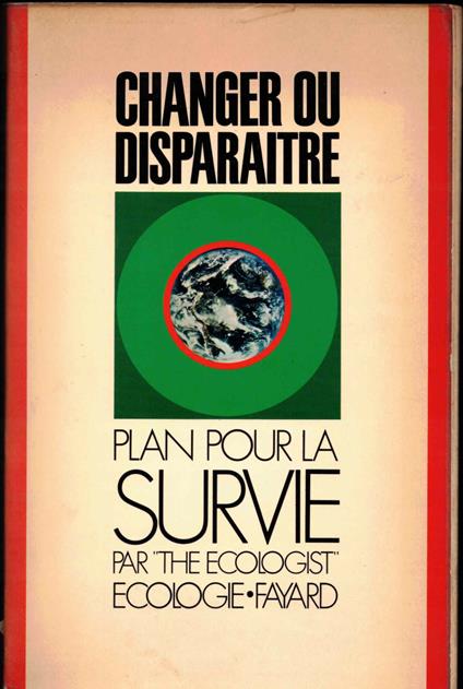 Changer ou disparaître : Plan pour la survie - copertina