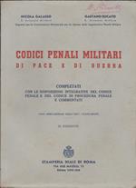 Codici Penali Militari di pace e di guerra