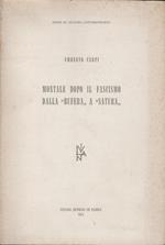 Montale Dopo Il Fascismo Dalla 