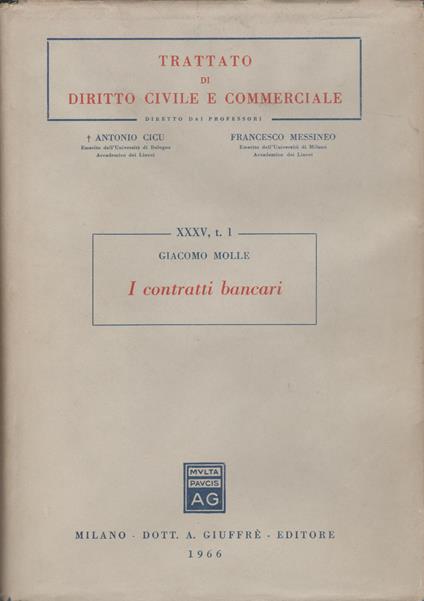 I contratti bancari - copertina