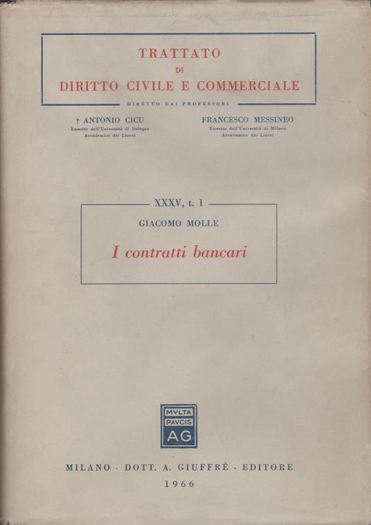 I contratti bancari - copertina