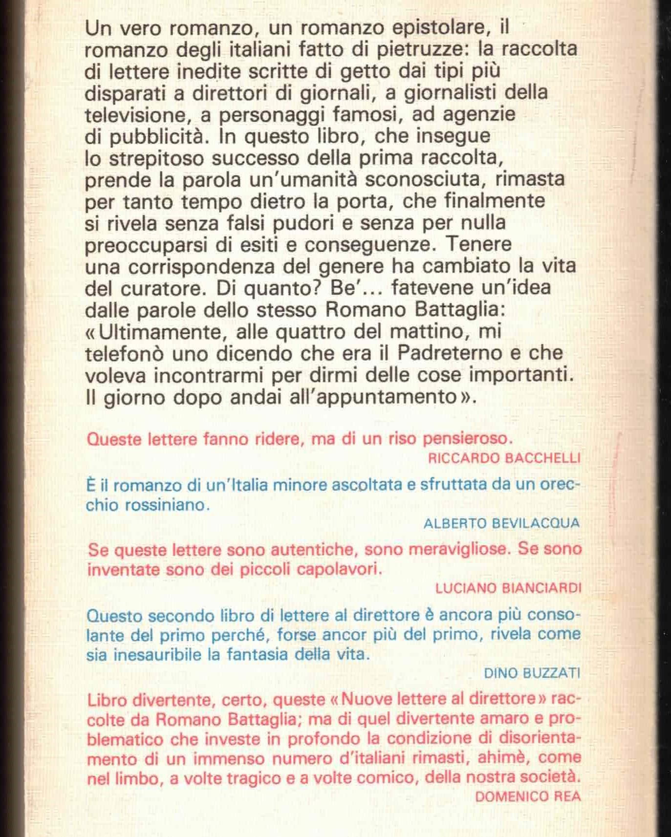Nuove lettere al direttore