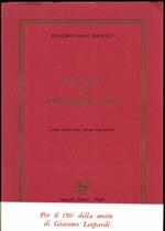 MIA SAVIA ET AMOROSISSIMA DONNA ( storia inedita delle finanze leopardiane