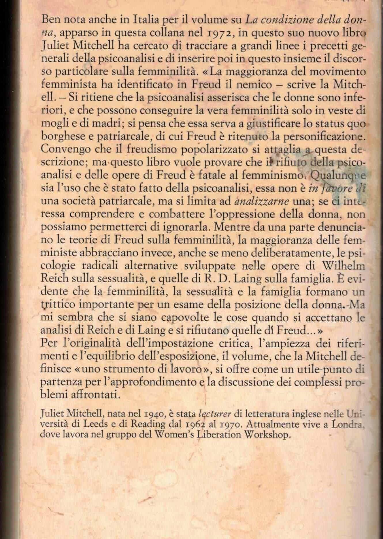 Psicoanalisi e femminismo
