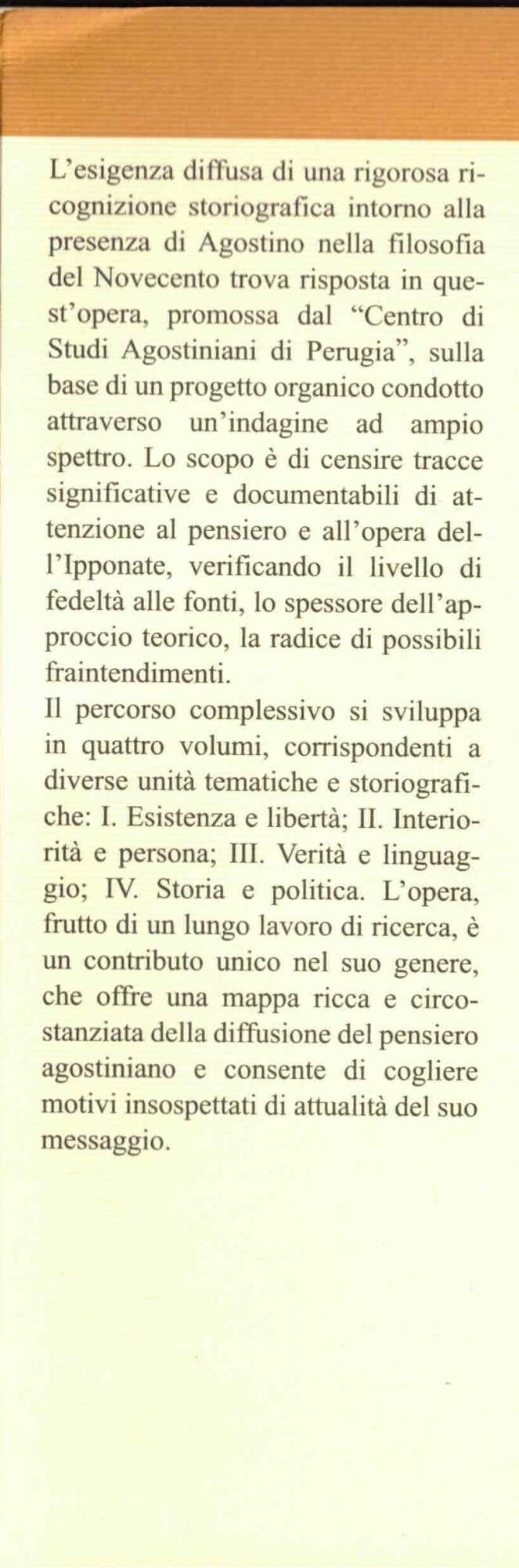 Agostino nella filosofia del Novecento. Storia e politica (Vol. 4)