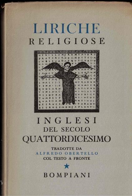 Liriche religiose inglesi del secolo quattordicesimo - Alfredo Orbetello - copertina