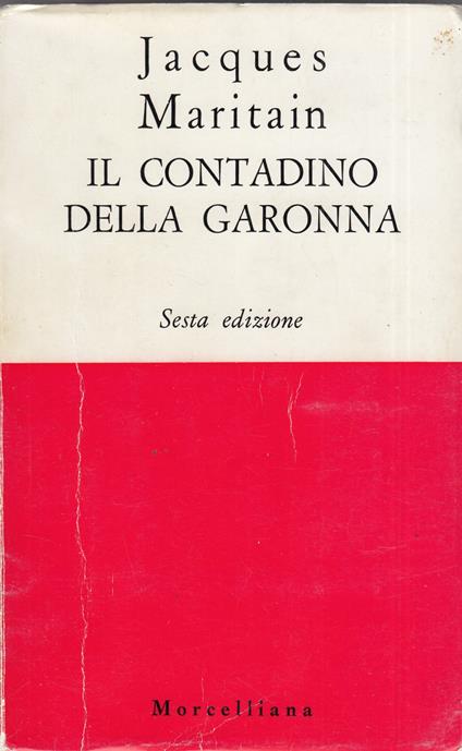 Il contadino della Garonna - Jacques Maritain - copertina