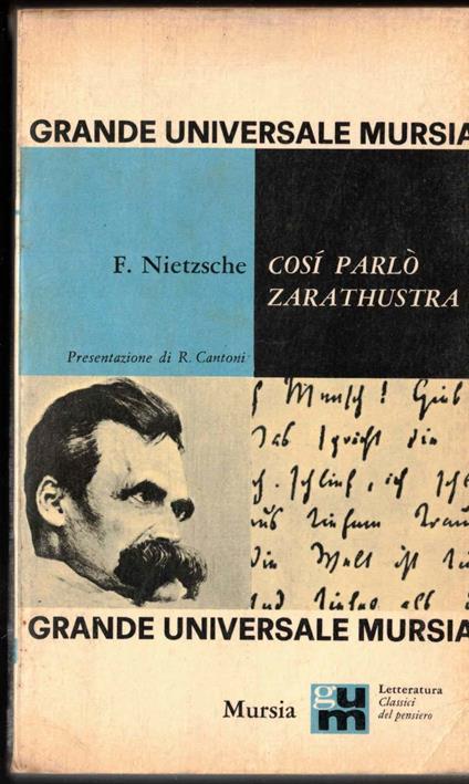 Cosi parlò Zarathustra: un libro per tutti e per nessuno [Libro di testo] Friedrich Nietzsche - Friedrich Nietzsche - copertina