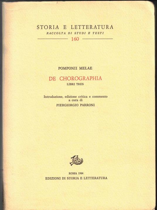 De Chorographia libri tres - copertina