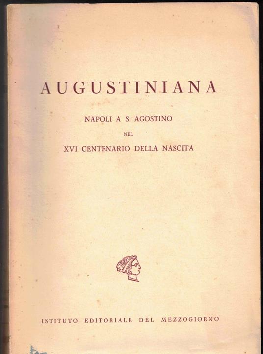 Augustiniana napoli A S. Agostino nel XVI centenario della nascita - copertina