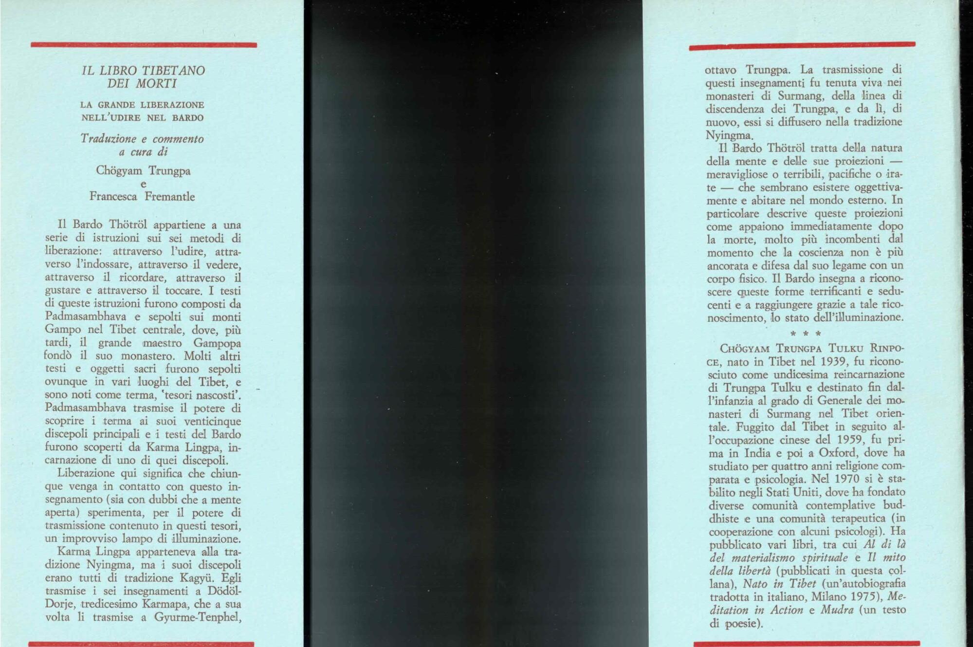 Il libro tibetano dei morti. La grande liberazione attraverso l'udire nel Bardo