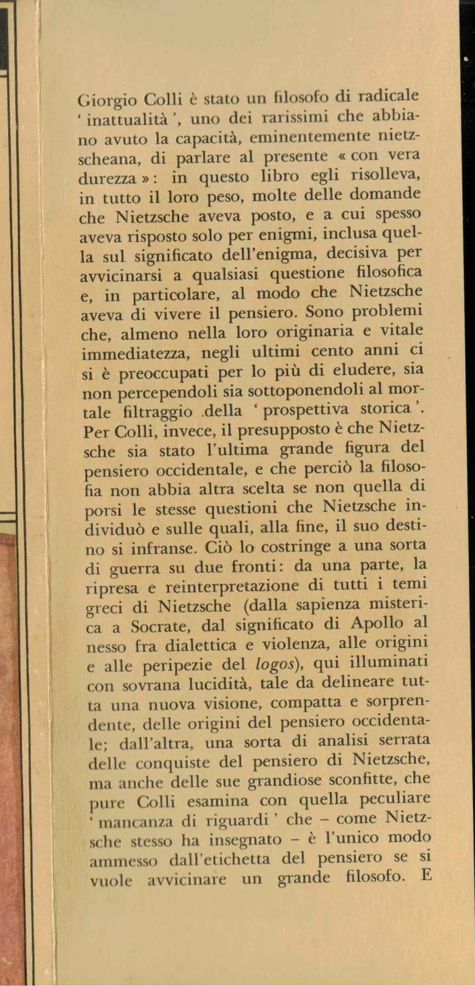 Dopo Nietzsche