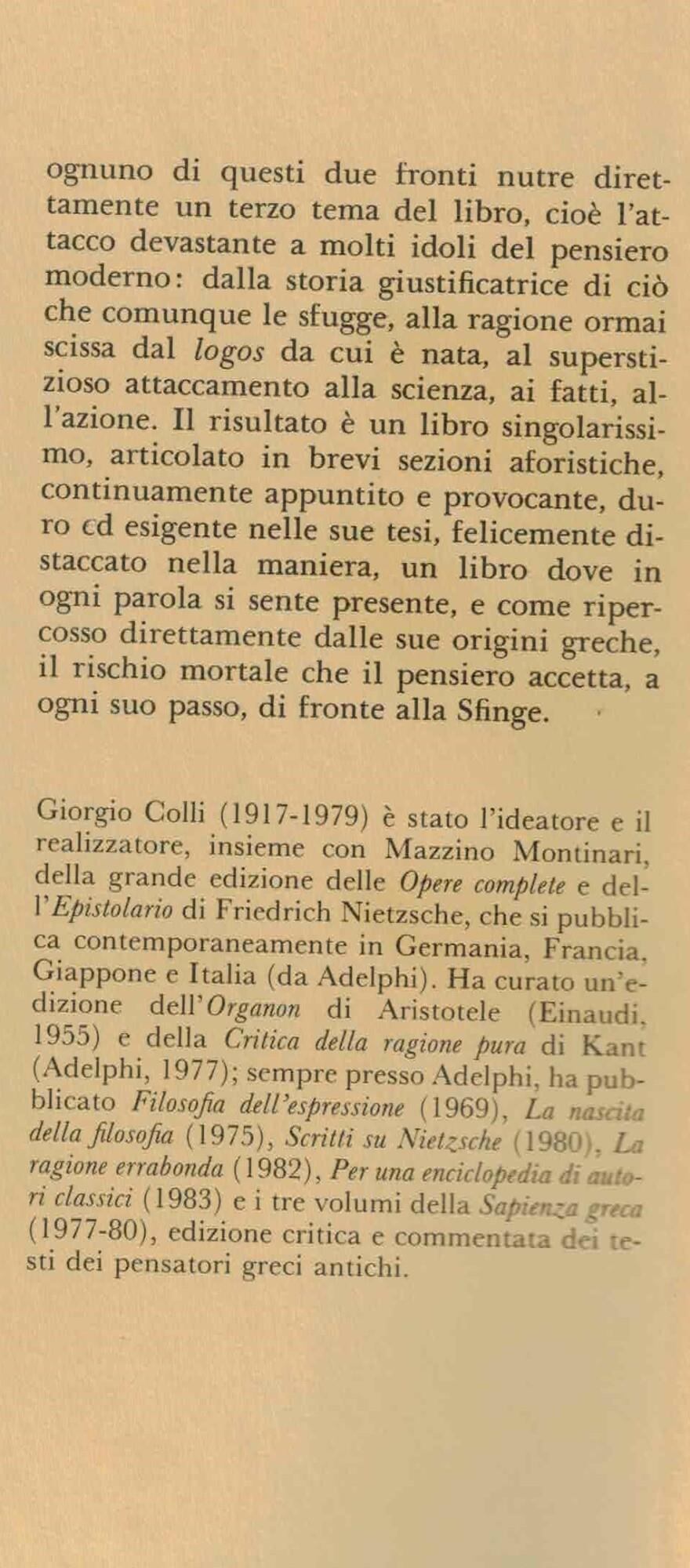 Dopo Nietzsche