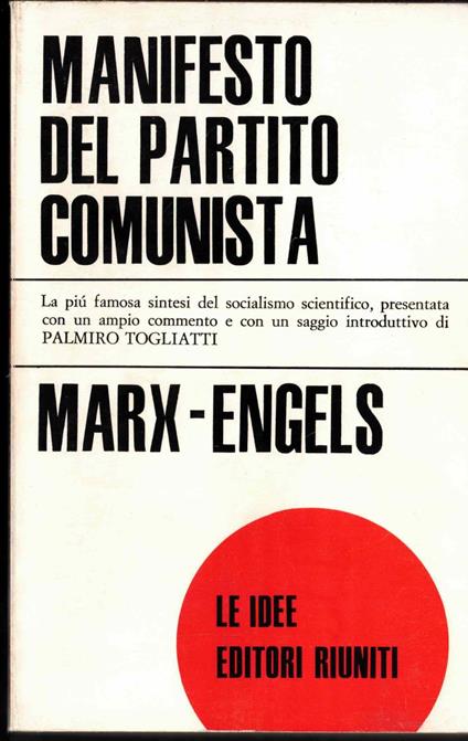 Manifesto del Partito comunista - Karl Marx - copertina