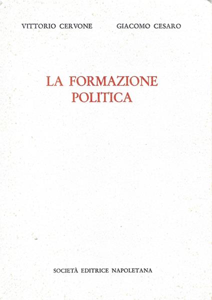 La Formazione Politica - copertina
