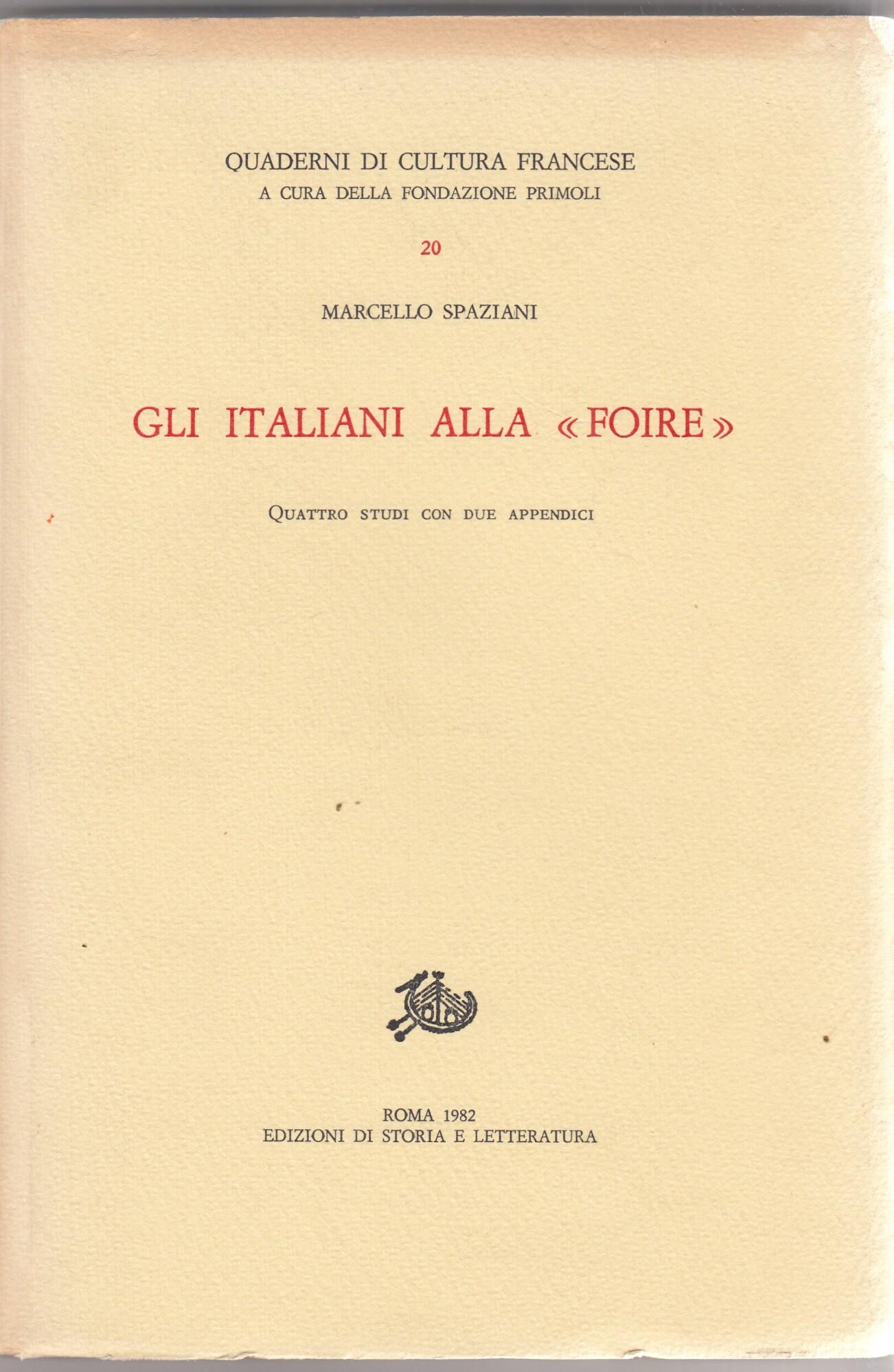 Gli italiani alla "Foire"