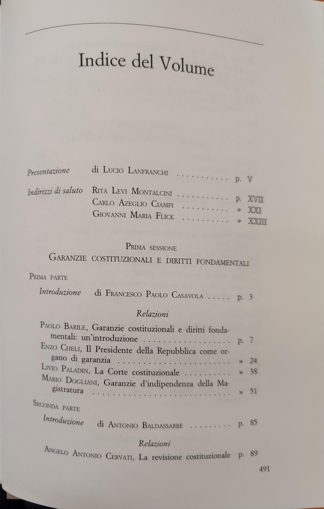 Garanzie Costituzionali E Diritti Fondamentali