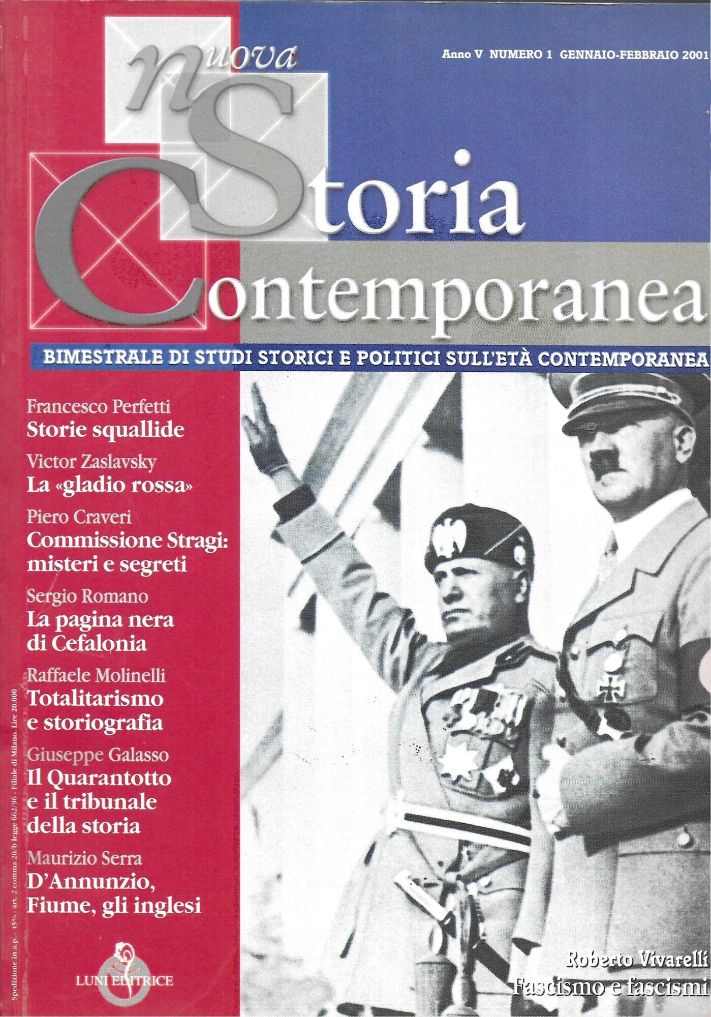 LA NUOVA STORIA CONTEMPORANEA - ANNO V - Annata completa 6 numeri -