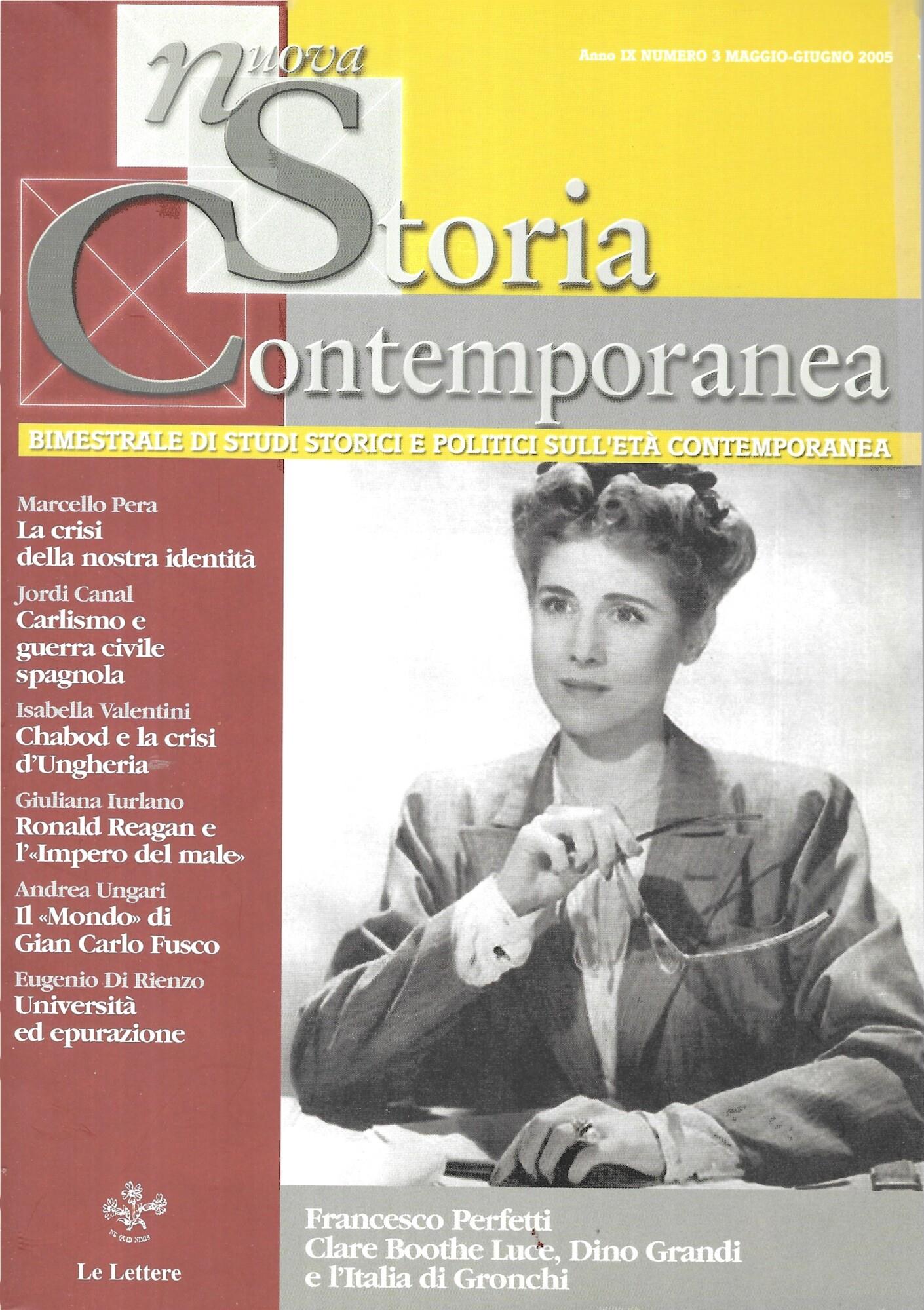 LA NUOVA STORIA CONTEMPORANEA - ANNO IX Annata completa 6 numeri -