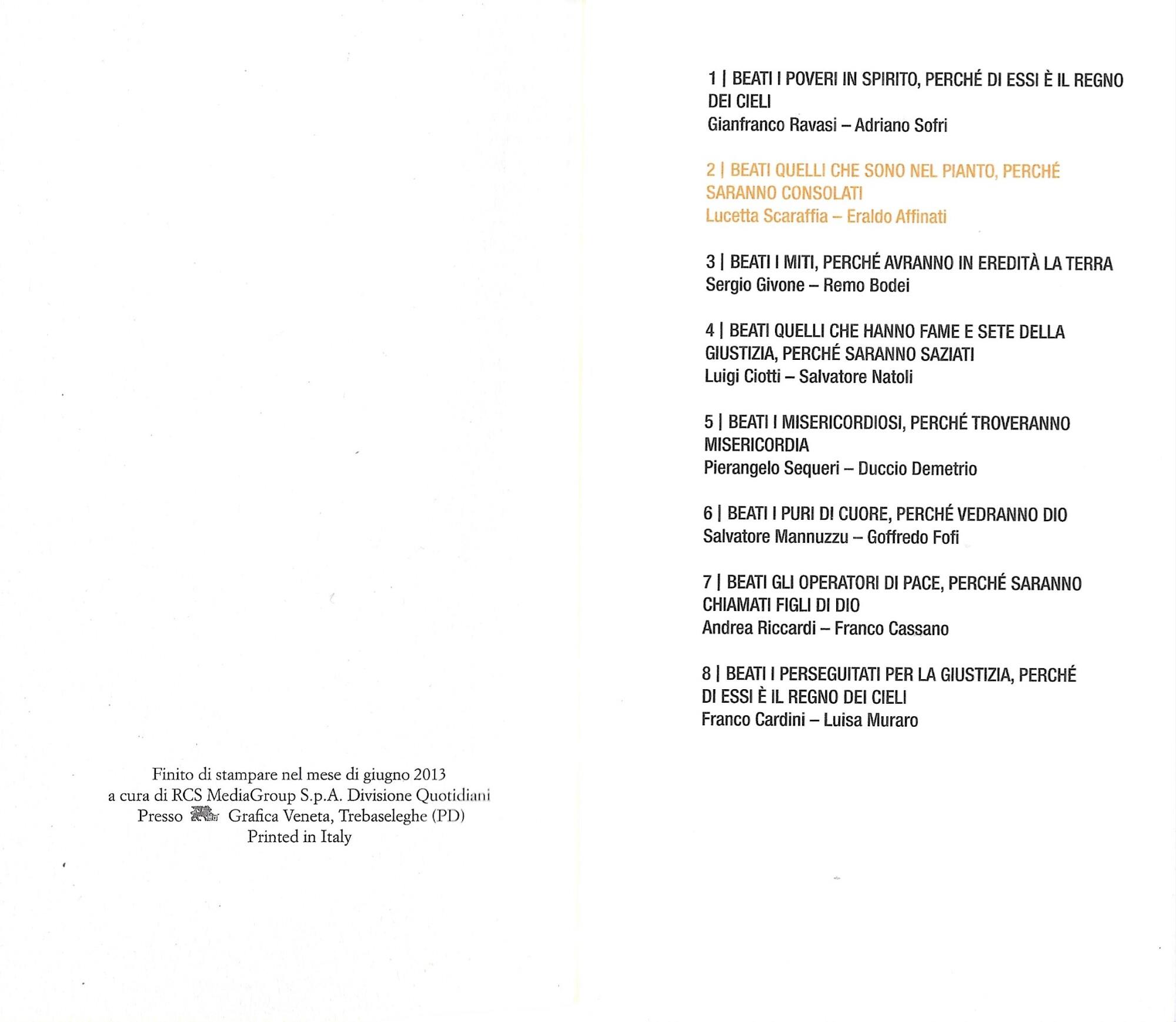 LE BEATITUDINI - Otto volumi -