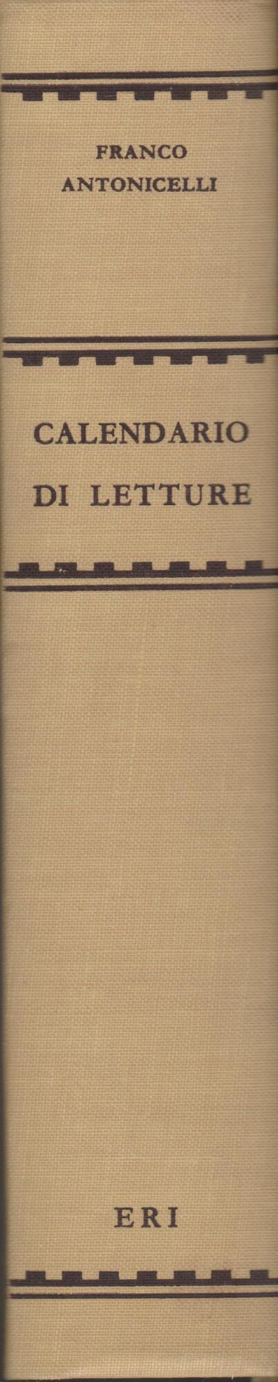 Calendario di letture