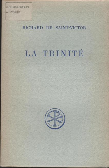 La Trinite. Edition Bilingue Francais-Latin - copertina