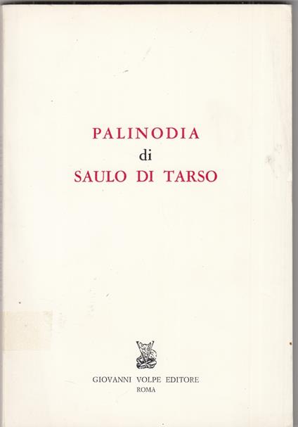 Palinodia - copertina