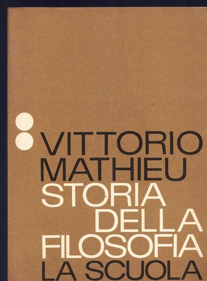 Storia della filosofia - Volume secondo- X edizione 1986 - Vittorio Mathieu - copertina