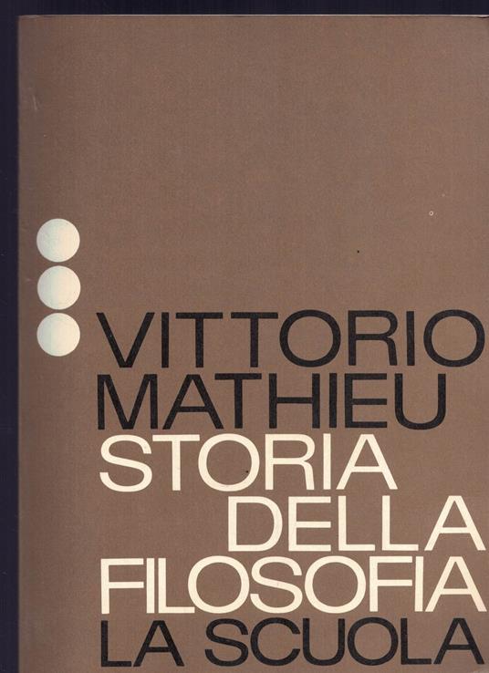 Storia della filosofia-Volume terzo-IX edizione 1982 - Vittorio Mathieu - copertina
