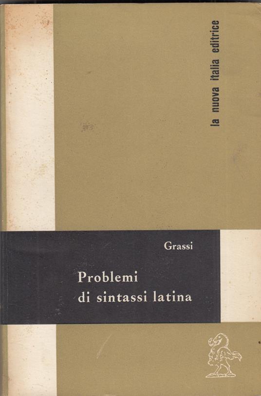 Problemi di sintassi latina - Grassi - copertina