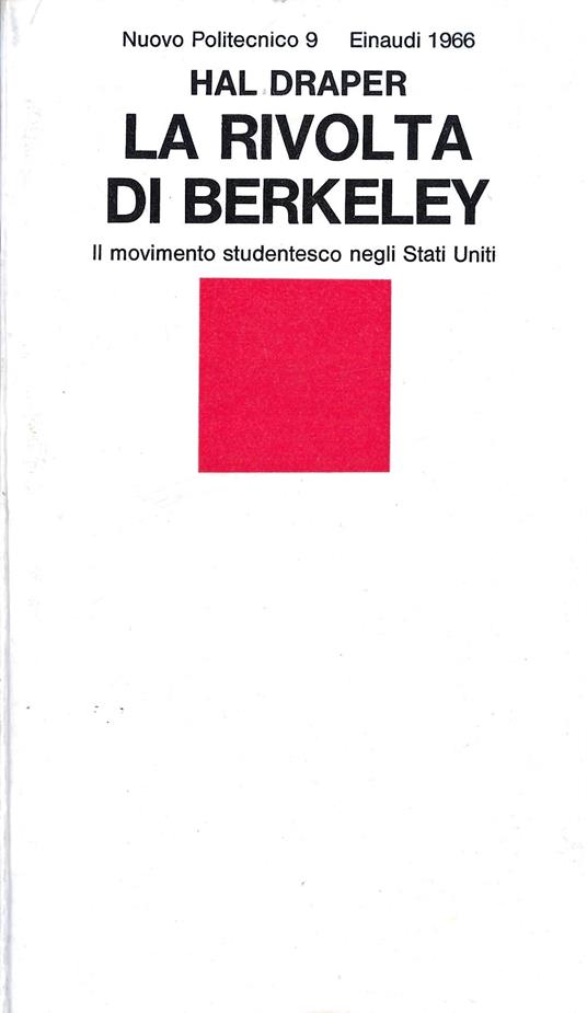 La Rivolta Di Berkeley - Hal Draper - copertina