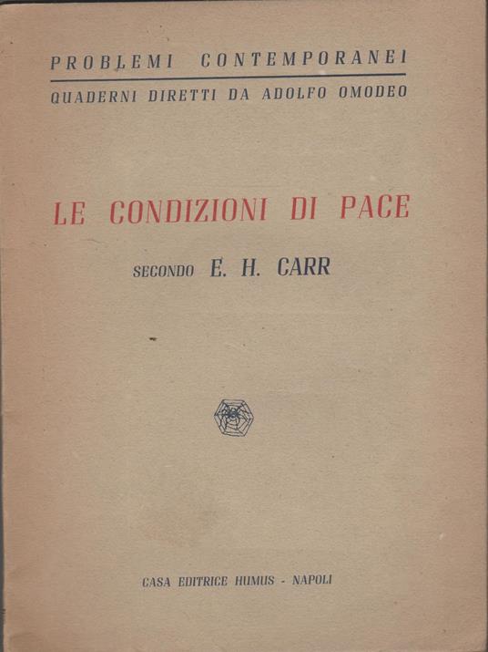 Le condizioni di pace - copertina