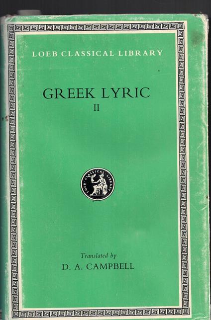 Loeb Classical Library Greek Lyric II - copertina