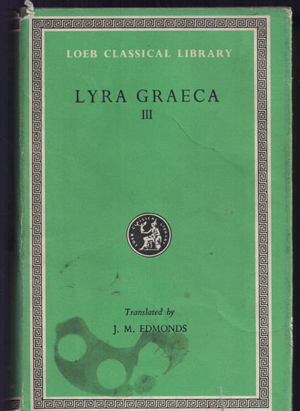 Lyra Graeca. Vol. 3 - copertina