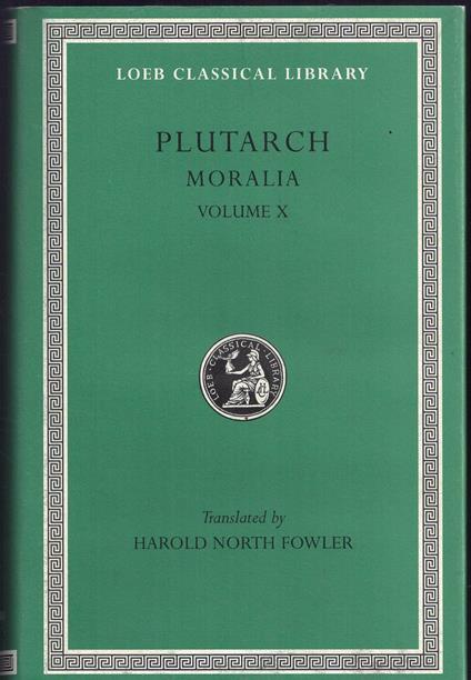 Plutarch Moralia Volume X - Plutarco - copertina