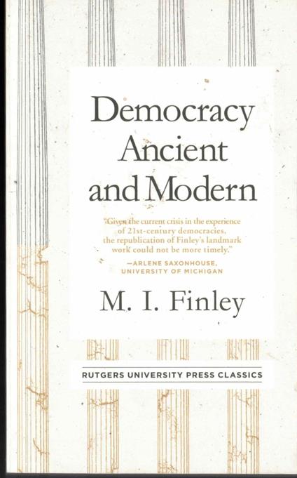 Democracy Ancient and Modern - copertina