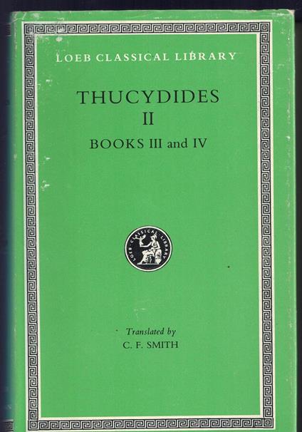 Thucydides II Books III and IV - copertina