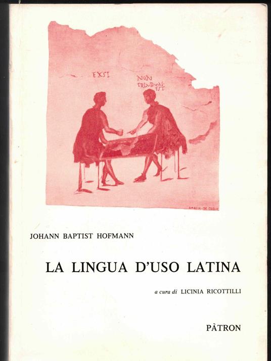 La lingua d'uso latina - copertina