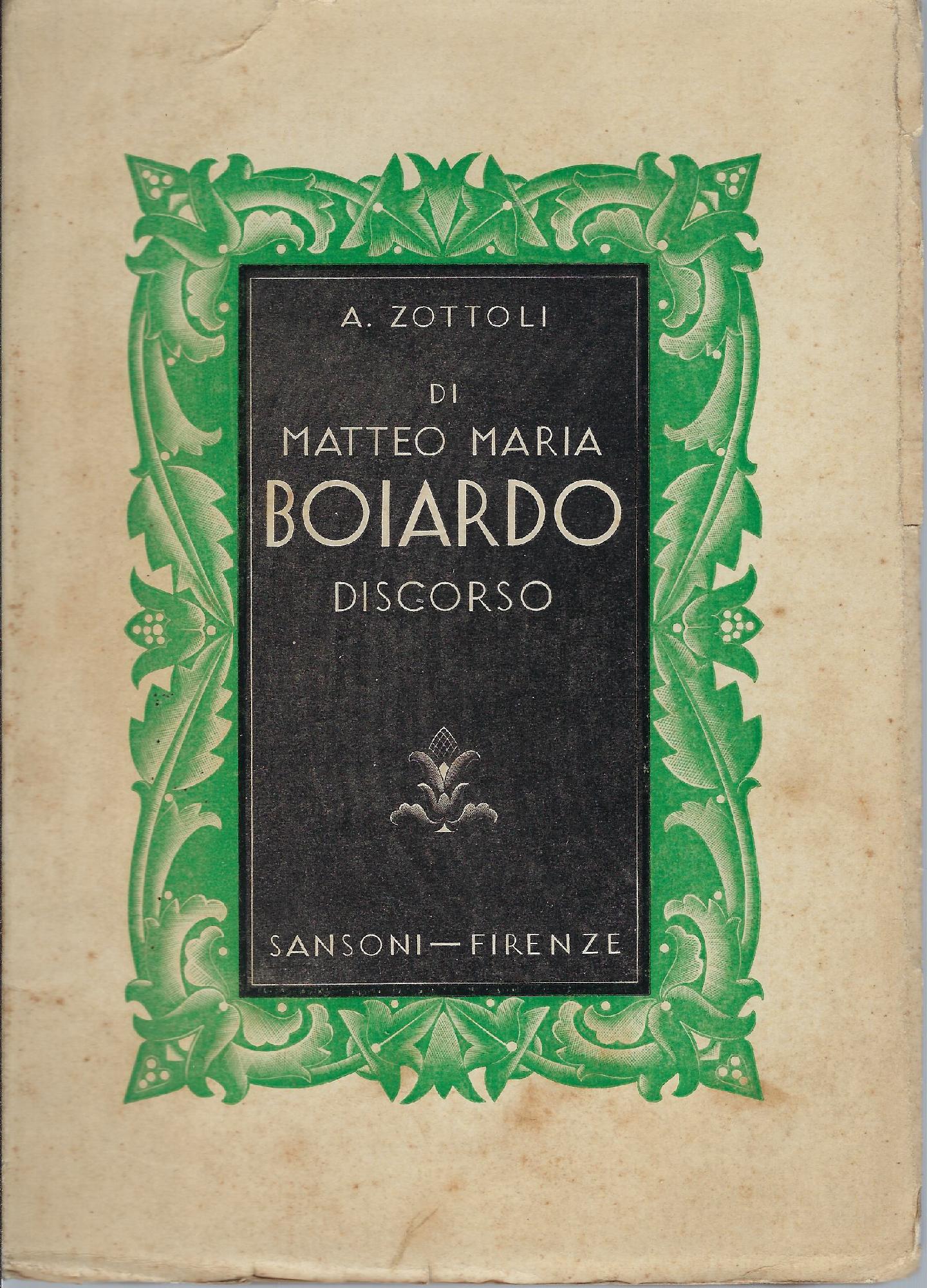 Di Matteo Maria Boiardo : discorso