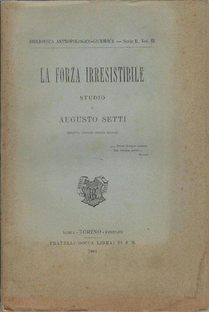 La forza irresistibile - copertina
