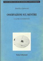 Osservazioni sul mentire e altre conferenze